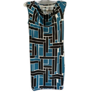 Banana Republic dress. Size S. Black and teal shift
